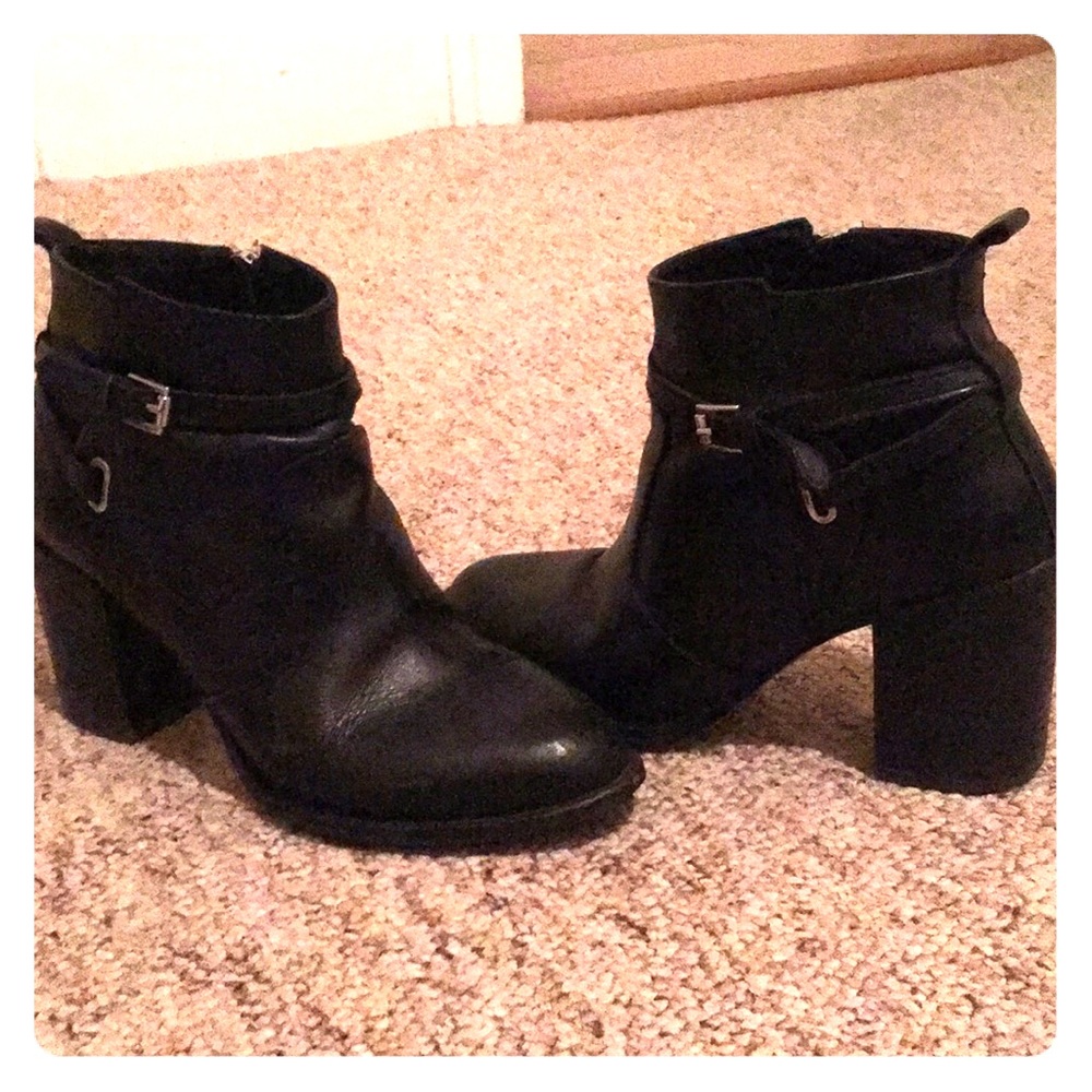 French Black Ankle Booties
